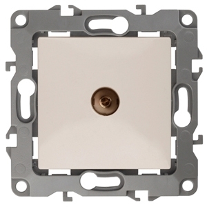 ERA Б0014706 12-3101-02 Эл/ус ЭРА Розетка TV одиночная, IP20, Эра12, слоновая кость