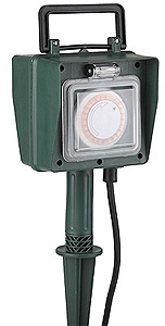 ERA Б0001641 UT-2e-10m-IP44 Удлин-ль силов ЭРА садовый, таймер 24ч/15мин с зазем. 10м 2гн влагозащ. 3х1мм2 (3/105