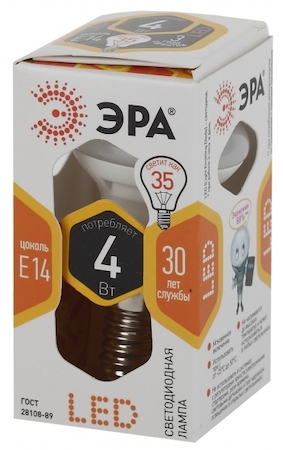 ERA Б0017225 LED R39-4W-827-E14 Лампа ЭРА LED smd R39-4w-827-E14