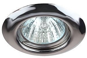 ERA C0043804 ST3 CH Светильник ЭРА штампованный MR16,12V/220V, 50W хром