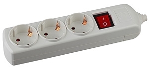 ERA C0045322 K-3es ЭРА Колодка 3гн, зазeмл, выкл