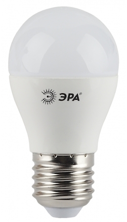 ERA Б0019139 LED P45-5W-827-E27 Лампа ЭРА LED smd P45-5w-827-E27.