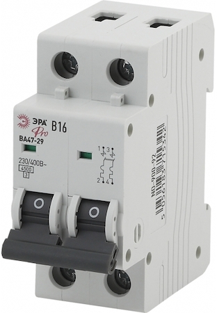 ERA Б0031789 NO-900-92 Автоматические  ЭРА Pro NO-900-92 ВА47-29 2P 16А кривая B
