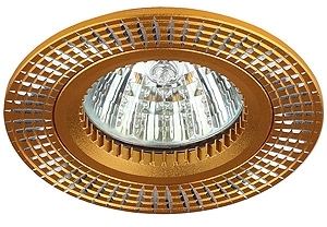 ERA C0043812 KL32 AL/GD Светильник ЭРА алюминиевый MR16,12V/220V, 50W золото/серебро
