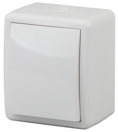 ERA Б0020669 11-1401-01 Эл/ус ЭРА Выключатель IP54, 10АХ-250В, ОУ, Эра Эксперт, белый