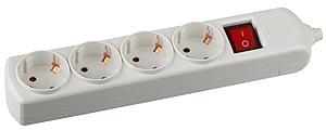ERA C0045324 K-4es ЭРА Колодка 4гн, зазeмл, выкл