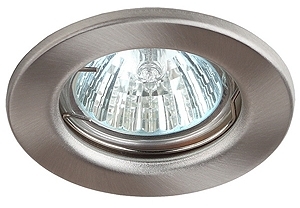 ERA C0043800 ST1 SN Светильник ЭРА штампованный MR16,12V/220V, 50W сатин никель