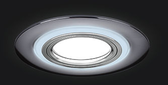 Светильник Gauss Backlight BL141 Кругл. Хром. Gu5.3, 3W, LED 3000K 1/40