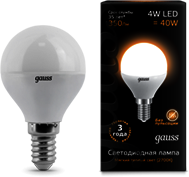 EB105101104 Лампа Gauss LED Globe 4W E14 2700K 1/10/50