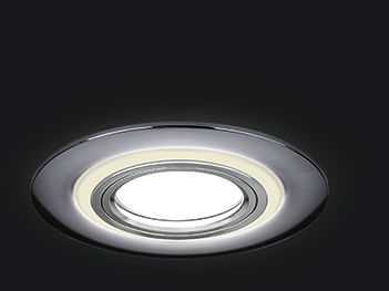 Светильник Gauss Backlight BL140 Кругл. Хром. Gu5.3, 3W, LED 4000K 1/40
