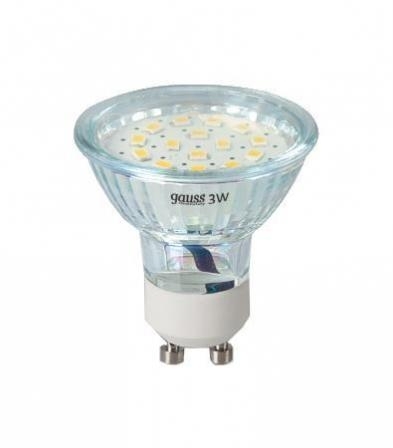 EB12613 Лампа Gauss LED Elementary GU10 3W 2700К 1/10/100