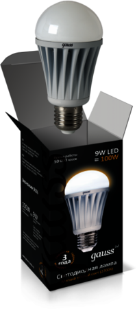 AD103006 Лампа Gauss LED Globe 9W 2700K 1/50