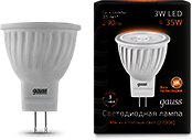 132517103 Лампа Gauss LED D35*45 3W MR11 GU4 2700K 1/10/100