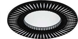Светильник Gauss Aluminium AL014 Круг. Черный/Хром, Gu5.3 1/100