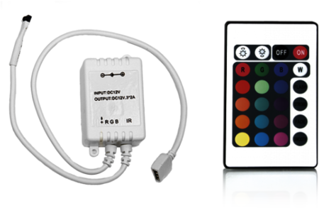 Gauss PC201211024 Контроллер для светодиодной ленты RGB 72W 6А с пультом управления цветом