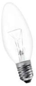 General Electric 10871 GE Лампа накаливания свеча 40W E27 пр. (40C1/CL)