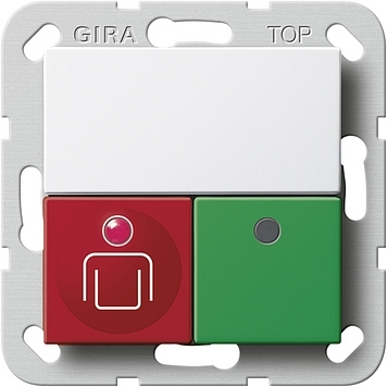 Gira 592003 Kamermodule Oproep-/aanwez.knop Systeem 55 zuiver wit