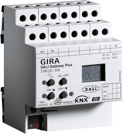 Gira 218000 Шлюз DALI instabus KNX/EIB с ручным управлением