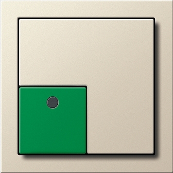 2908111 Aanwezigheidsknop groen Gira F100 crème wit