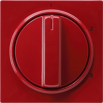 Gira 066843 Afdekking draaiknop 3-standen 1/2/3 S-Color rood