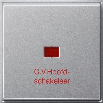 067765 Wip controle C.V.hoofdschakelaar Gira TX_44 (SW IB) kleur aluminium