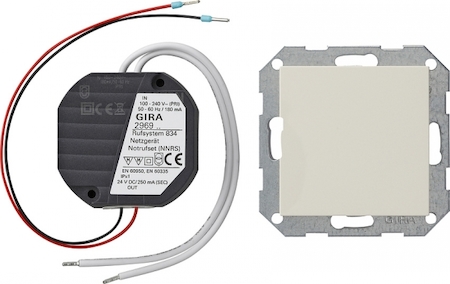 Gira 296901 Netgelijkrichter IB 250 mA Systeem 55 crème wit