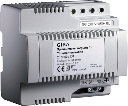 Gira 257000 Источник питания для Видеотерминала
