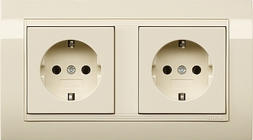 Gira 0756021 WCD/RA 2-v. voorg. type 10 Standaard 55 crème wit