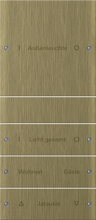 Gira 2134607 Комплект клавиш, 4 шт. ГРАВИРОВКА