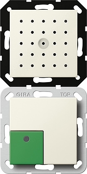 Gira 591801 Uitschakelknop met spraakfunctie Systeem 55 crème wit