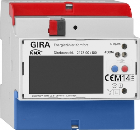 Gira 217300 Счетчик электроэн. Komfort Direkt  KNX типа REG