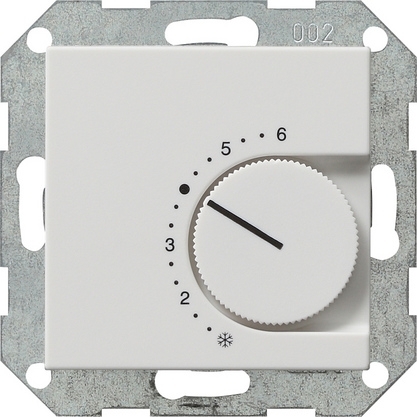 Gira 039727 Терморегулятор с переключающим контактом на 24V/10 (4)A