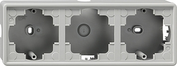 Gira 050342 Opbouwbehuizing 3-voudig (m/13x25) S-Color grijs