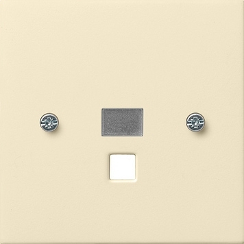 0638111 Afdekking Treksch./trekdr.c. Gira F100 crème wit