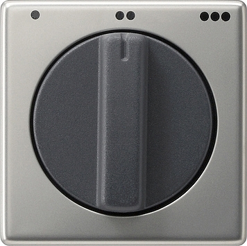 066720 Afdekking draaiknop 3-standen */**/*** Gira E22 Edel staal