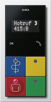 5925112 Kamerterminal Arts/aanwezigheid 2 Gira F100 zuiver wit