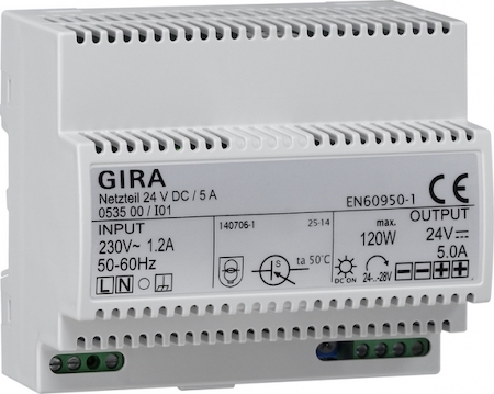 Gira 053500 Источник питания 24В DC/4,2A