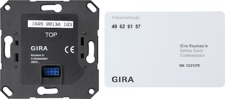 Gira 263500 Вставка Цифров код замок Keyless In