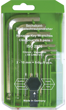 Haupa 100915 Allen key set ball-end 8-piece  WS 2  -10
