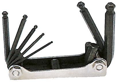 Haupa 100917 Allen key set ball-end 7-piece  WS 2,5-10