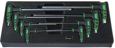 Haupa 100961 Set T-handle hexagon 2-10 mm