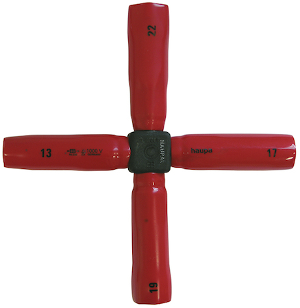 Haupa 110076 VDE cross type wrench  WS 10-13-14-17