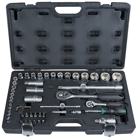 Haupa 110678 Socket wrench set  1/4 +1/2 55-piece