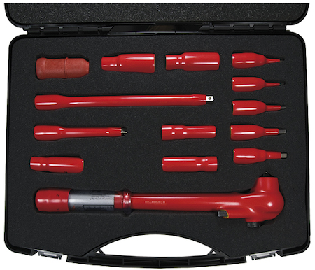Haupa 110873 Tool Set 1000V   3/8  5-50 Nm  14-piece
