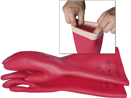 Haupa 121010 finger gloves EN60903 Bi-Color 1000 Gr.12