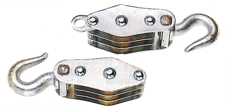 Haupa 130004 Tackle blocks  roll-Ø 50 mm