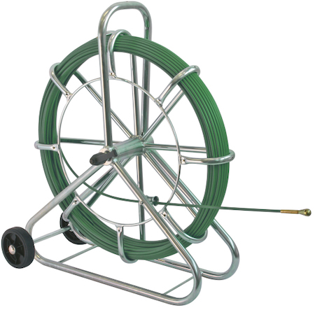 Haupa 143112 Cable pulling device SIX  40 m standing version wheels