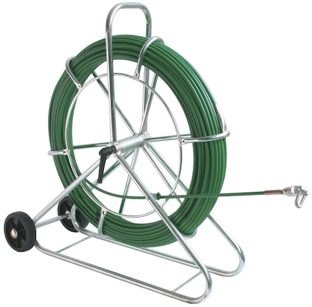 Haupa 143166 Cable pulling device FIX standing version wheels 100 m