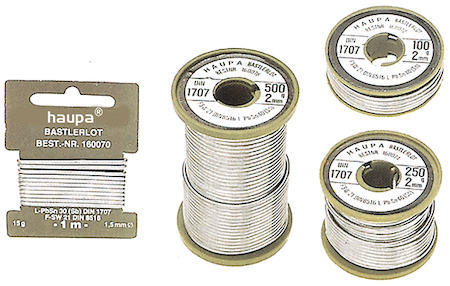 Haupa 160072 Fittings solder acc. DIN EN 29453 Ø 2 mm    100 g