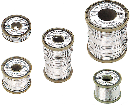 Haupa 160420 Solder wire S-Sn99cu1 2.5% 1 mm    100 g lead free